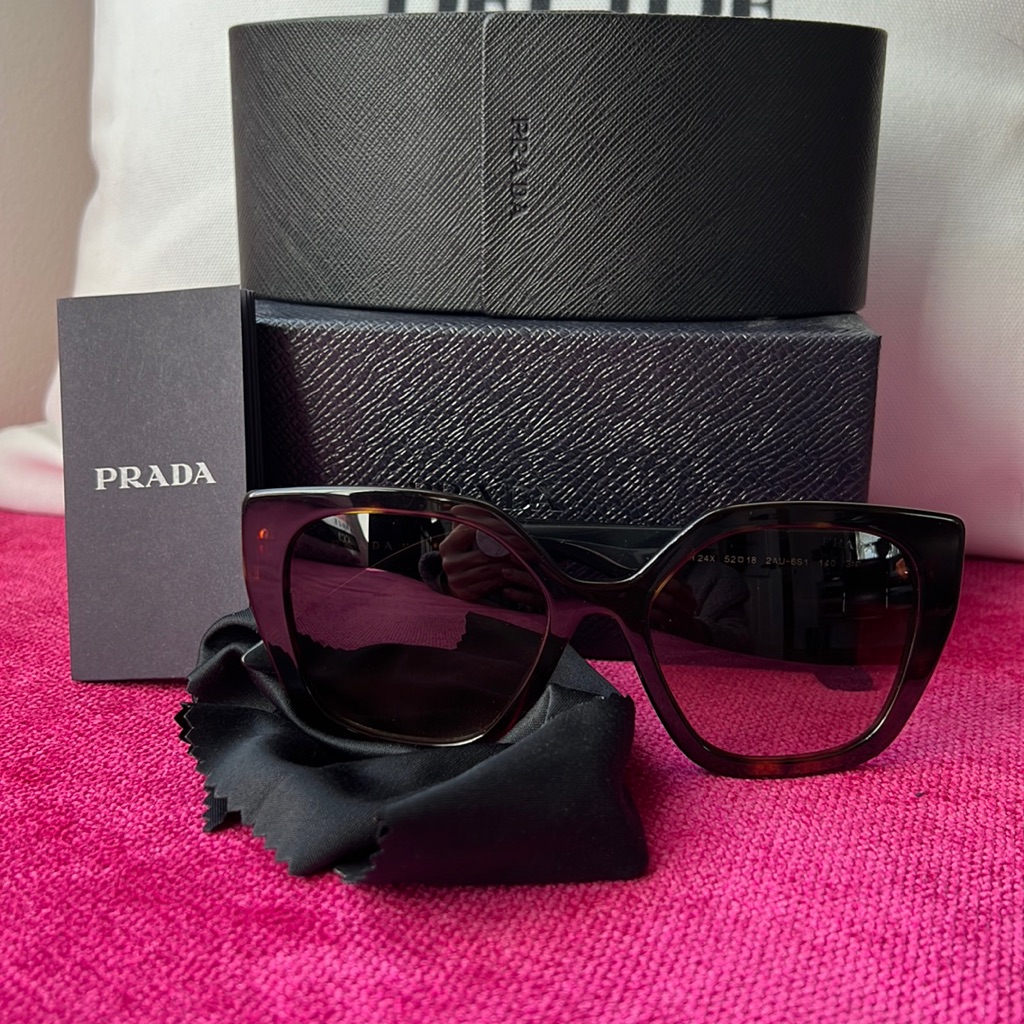 Prada Sunglasses.Used On Vacation For A Wk Decided They Are Too Big For My Face
